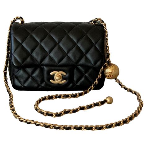 chanel pearls flap bag|Chanel flap bag agneau.